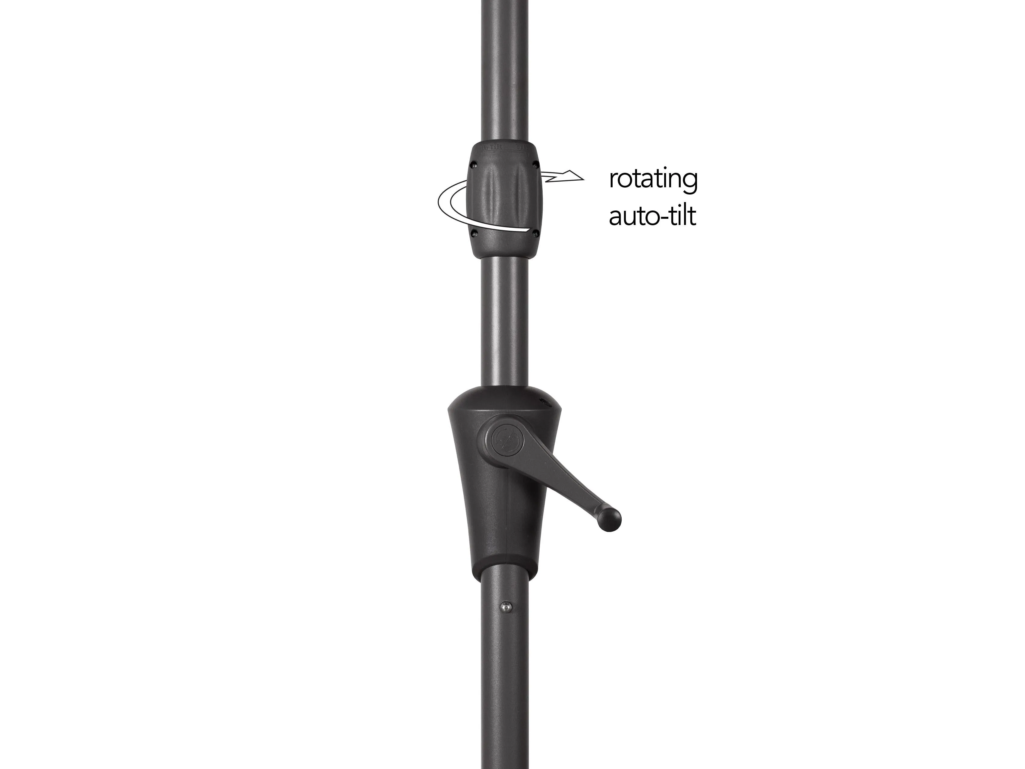 10ft Wind Resistant Black Patio Umbrella