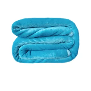 550GSM 2-Ply Mink Blanket | Queen/King | Aqua