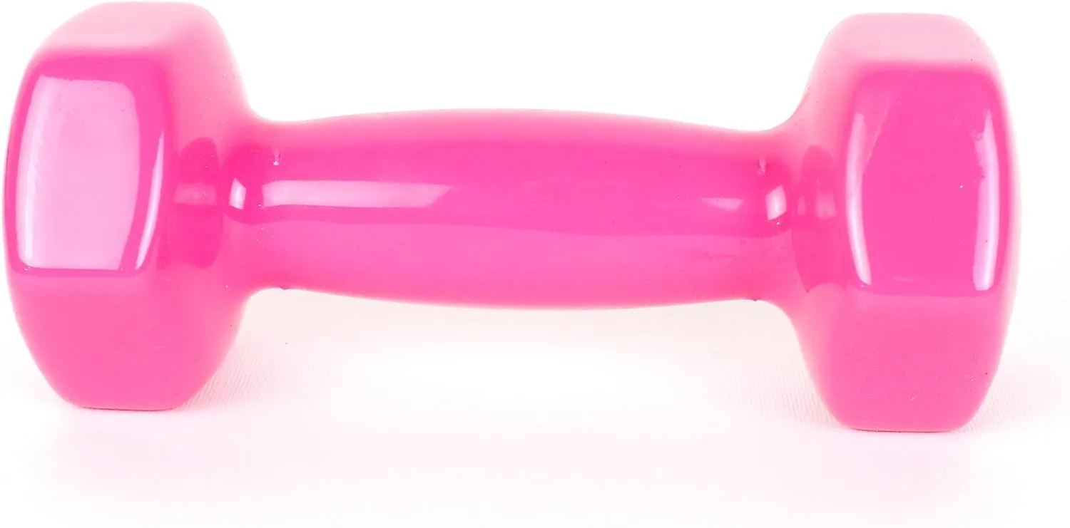 5Kg Vinyl Rubber Fitness Dumbbell 183063 Pink