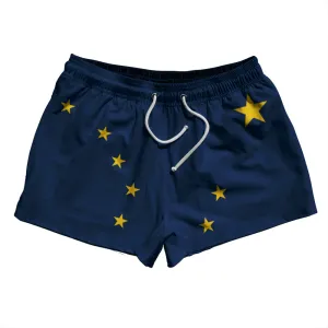 Alaska US State Flag 2.5" Swim Shorts Made in USA
