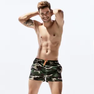 Camouflage Men Swimwear Shorts beach