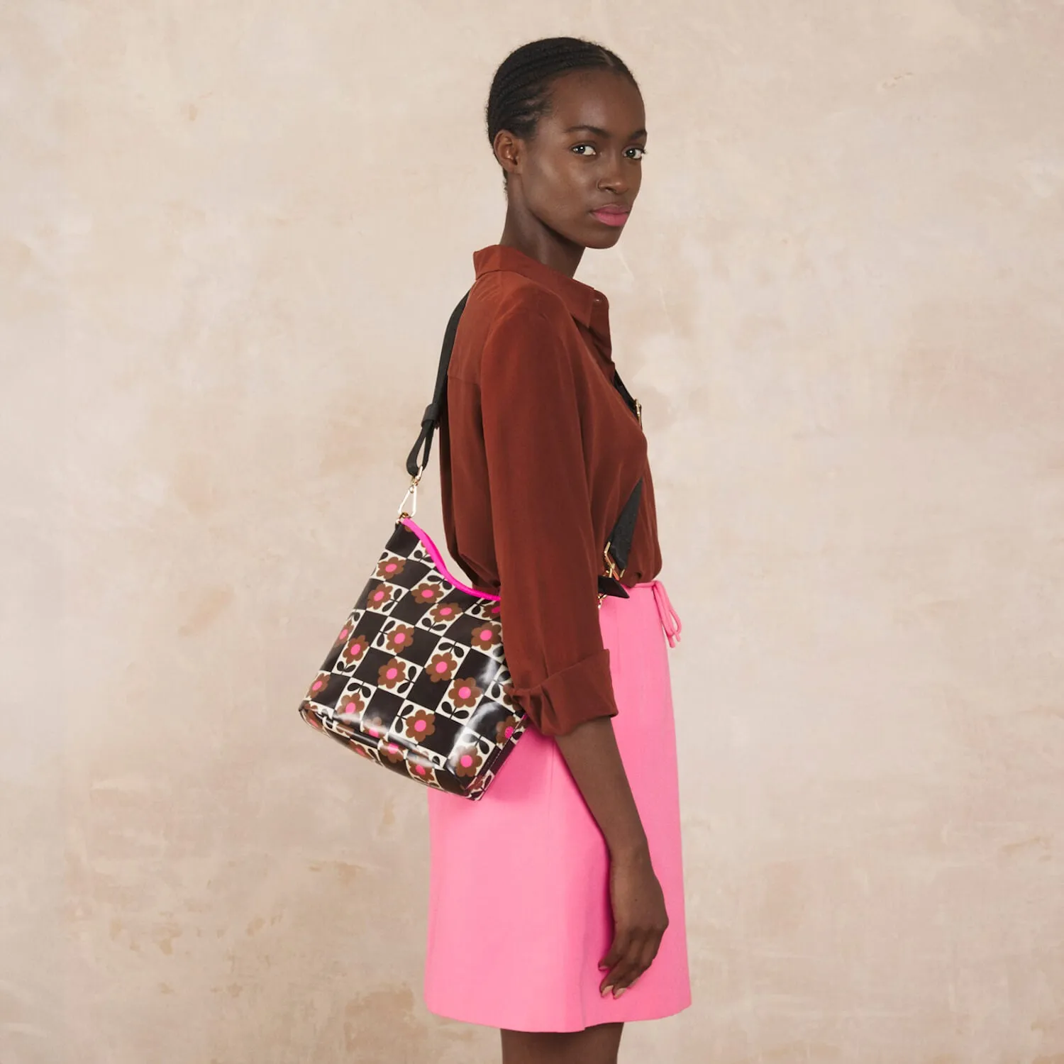 Cross Carry Crossbody - Flower Pot Chestnut