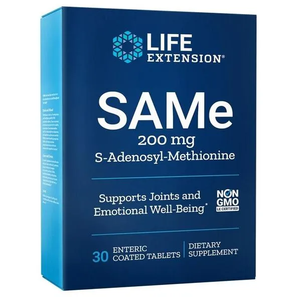 Life Extension SAMe 200mg 30 Enteric Coated Tabs