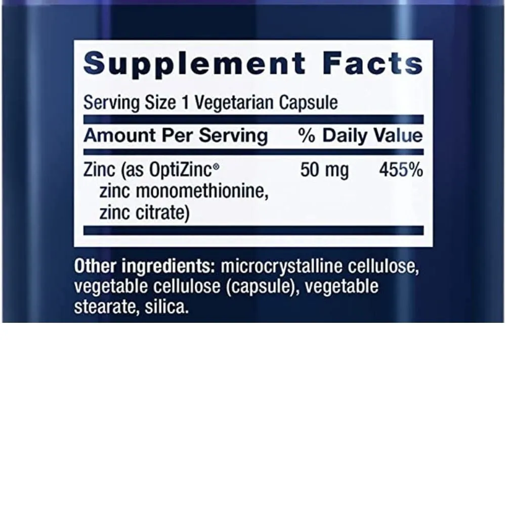 Life Extension Zinc 50 mg 90 Veg Caps