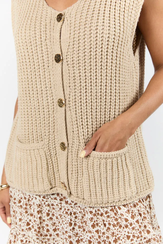 Life In A Flash Oversized Sweater Vest SALE