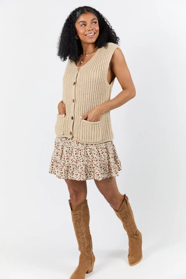 Life In A Flash Oversized Sweater Vest SALE