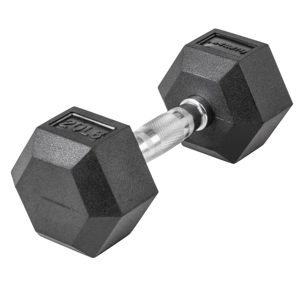 Lifeline Hex Rubber Dumbbells