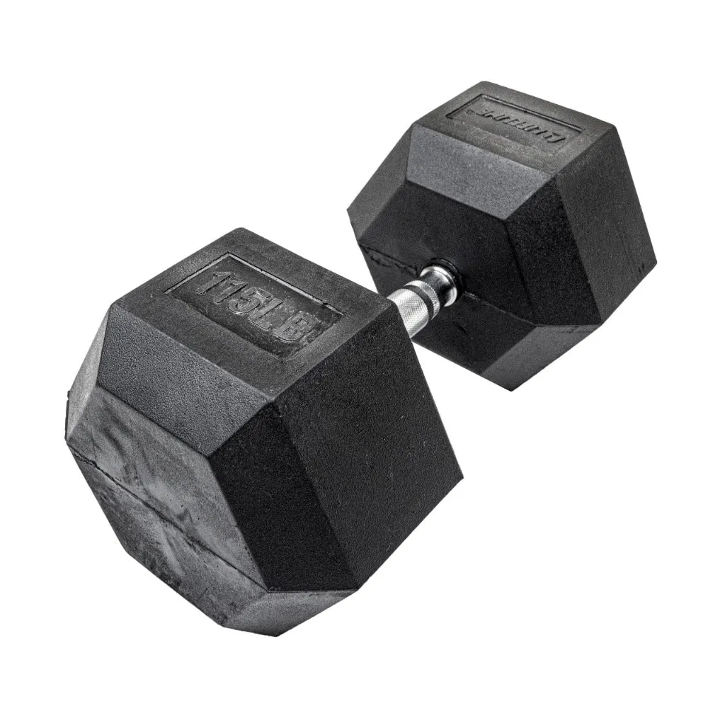 Lifeline Hex Rubber Dumbbells