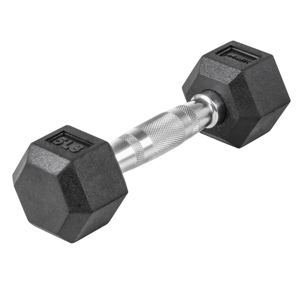 Lifeline Hex Rubber Dumbbells