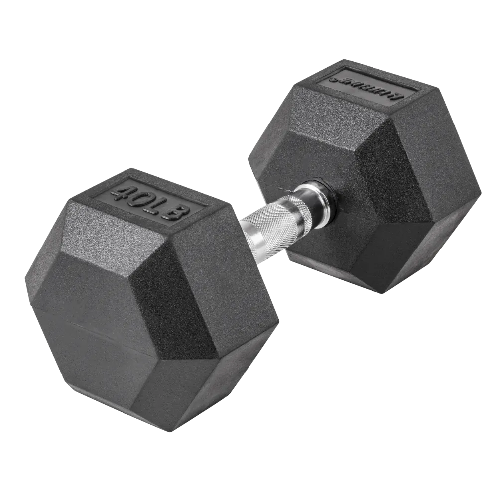 Lifeline Hex Rubber Dumbbells