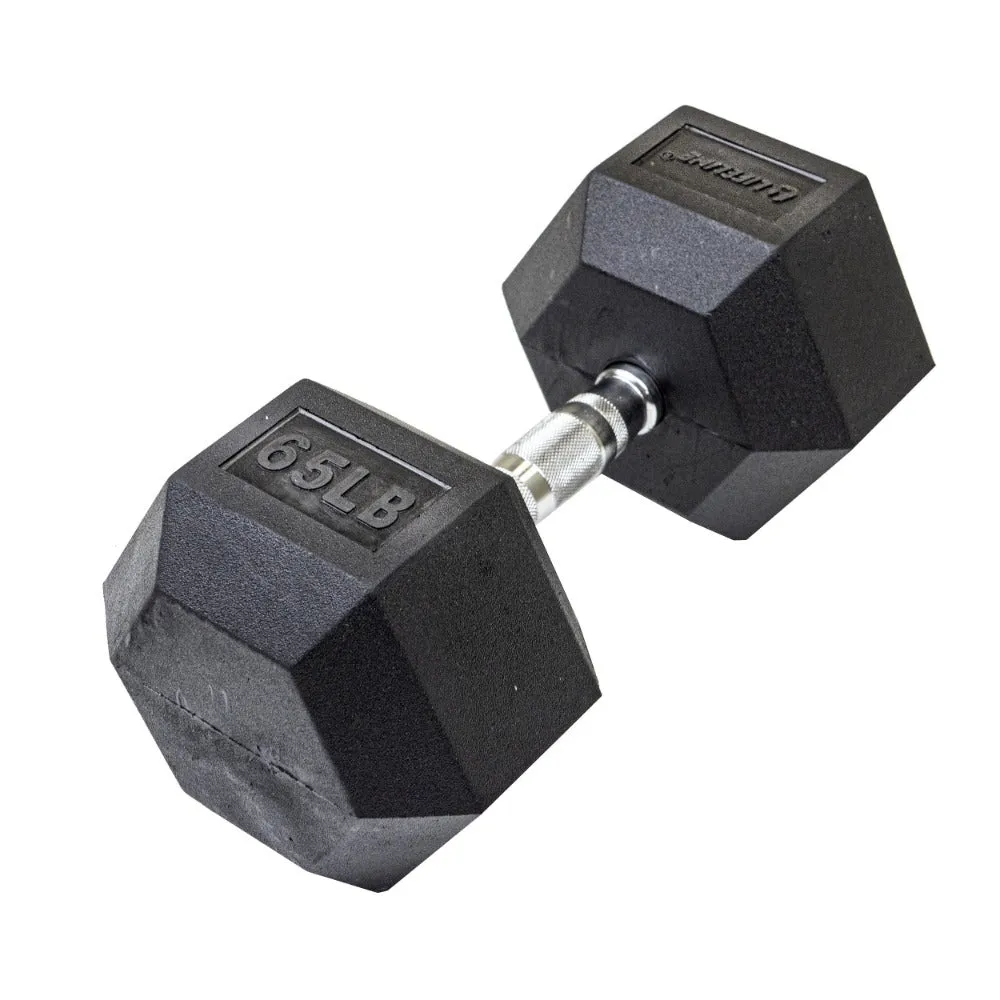 Lifeline Hex Rubber Dumbbells