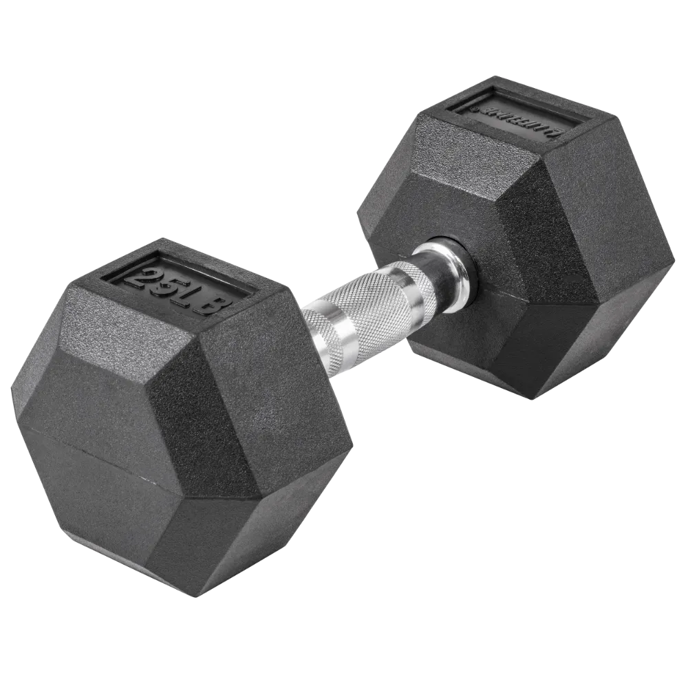 Lifeline Hex Rubber Dumbbells