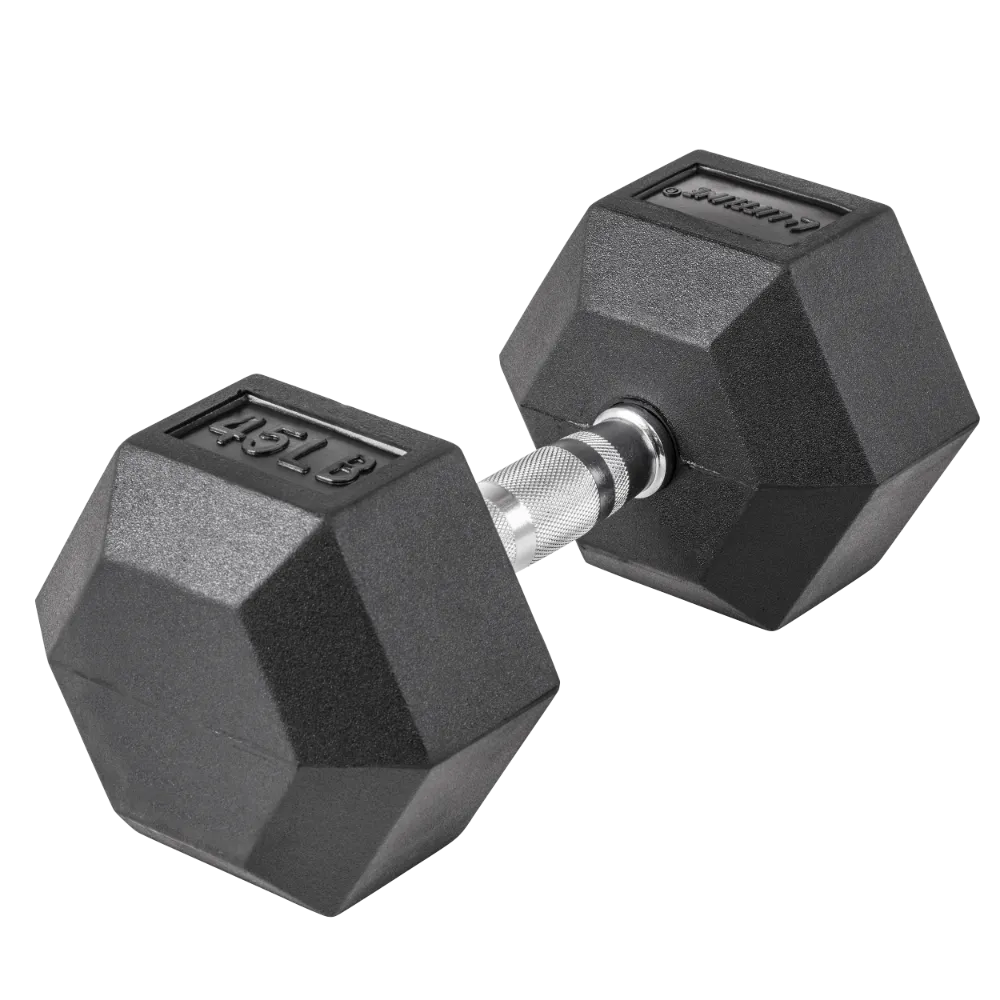 Lifeline Hex Rubber Dumbbells