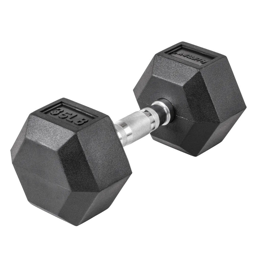 Lifeline Hex Rubber Dumbbells