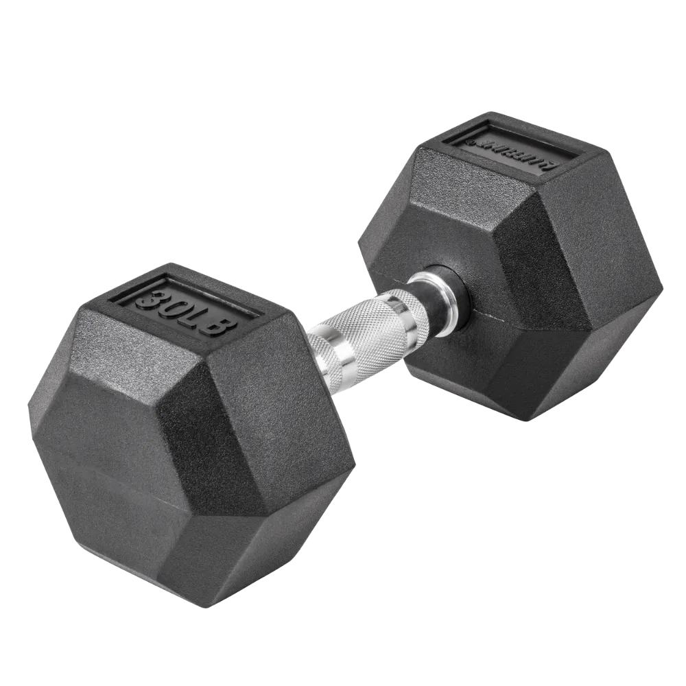 Lifeline Hex Rubber Dumbbells