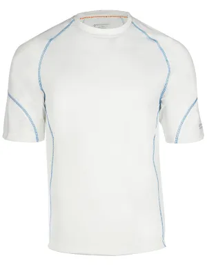 Men's Rashguard Swim Shirt - Aqua Solar Loose Fit Short Sleeve
