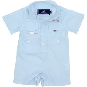 Properly Tied Lucky Duck Baby Performance Fishing Shortalls | Aqua