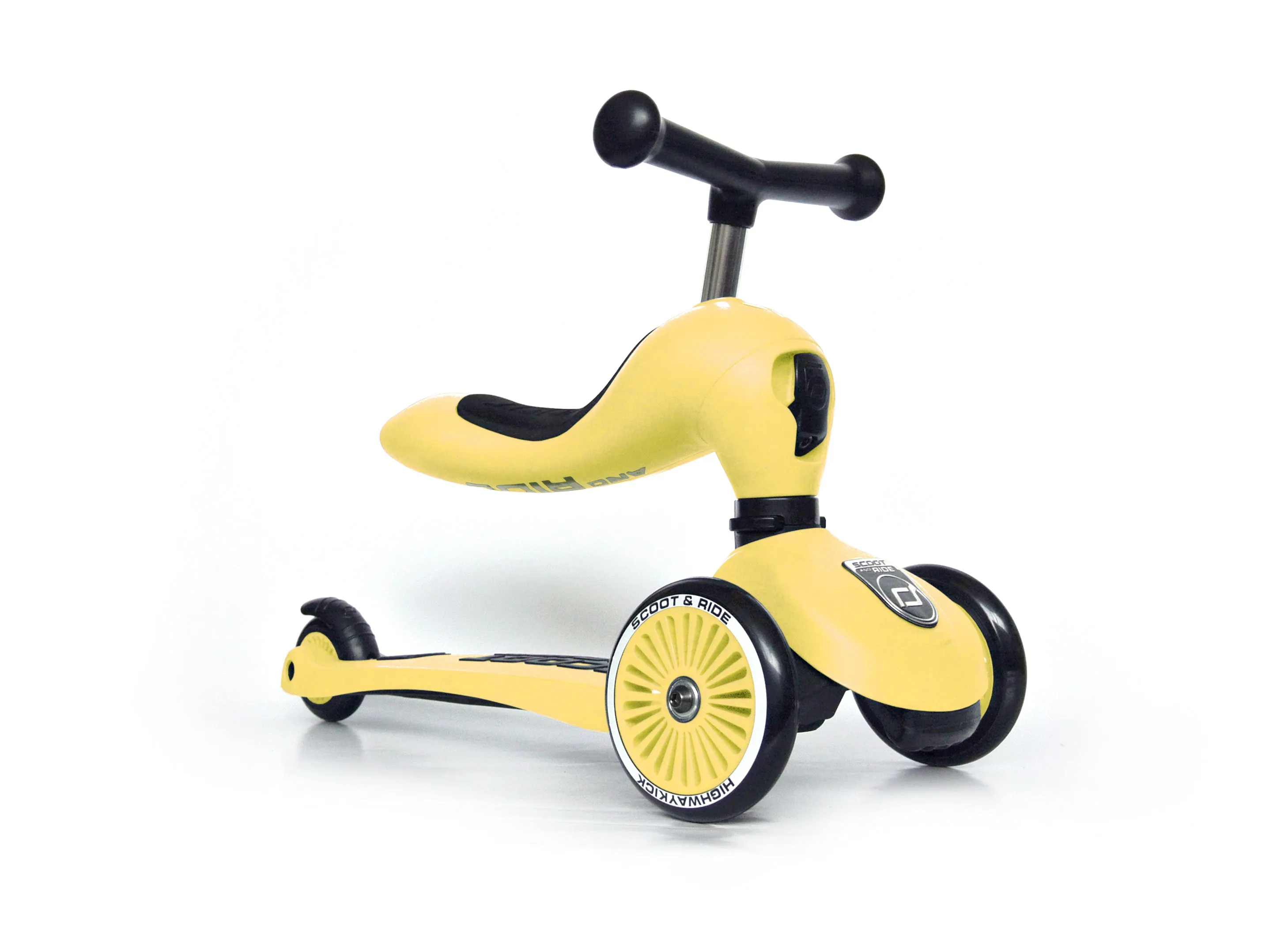 Scooter - Highwaykick 1 - 2 in 1 Kickboard/ Kickboard with Seat - Lemon