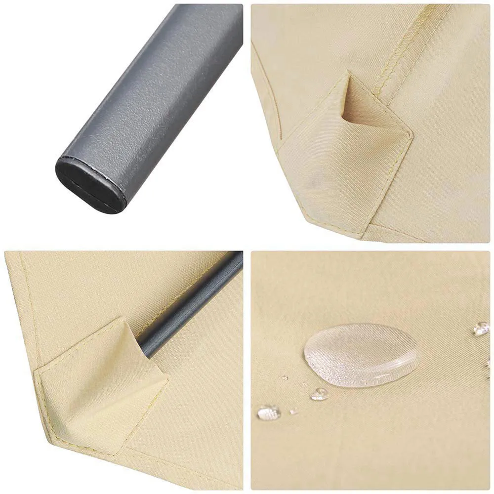 TheLAShop 8ft 6-Rib Patio Table Umbrella for Outdoor Market