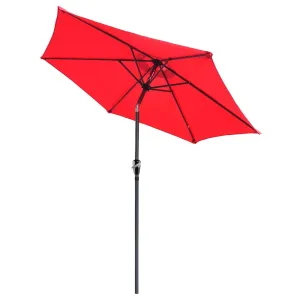 TheLAShop 8ft 6-Rib Patio Table Umbrella for Outdoor Market