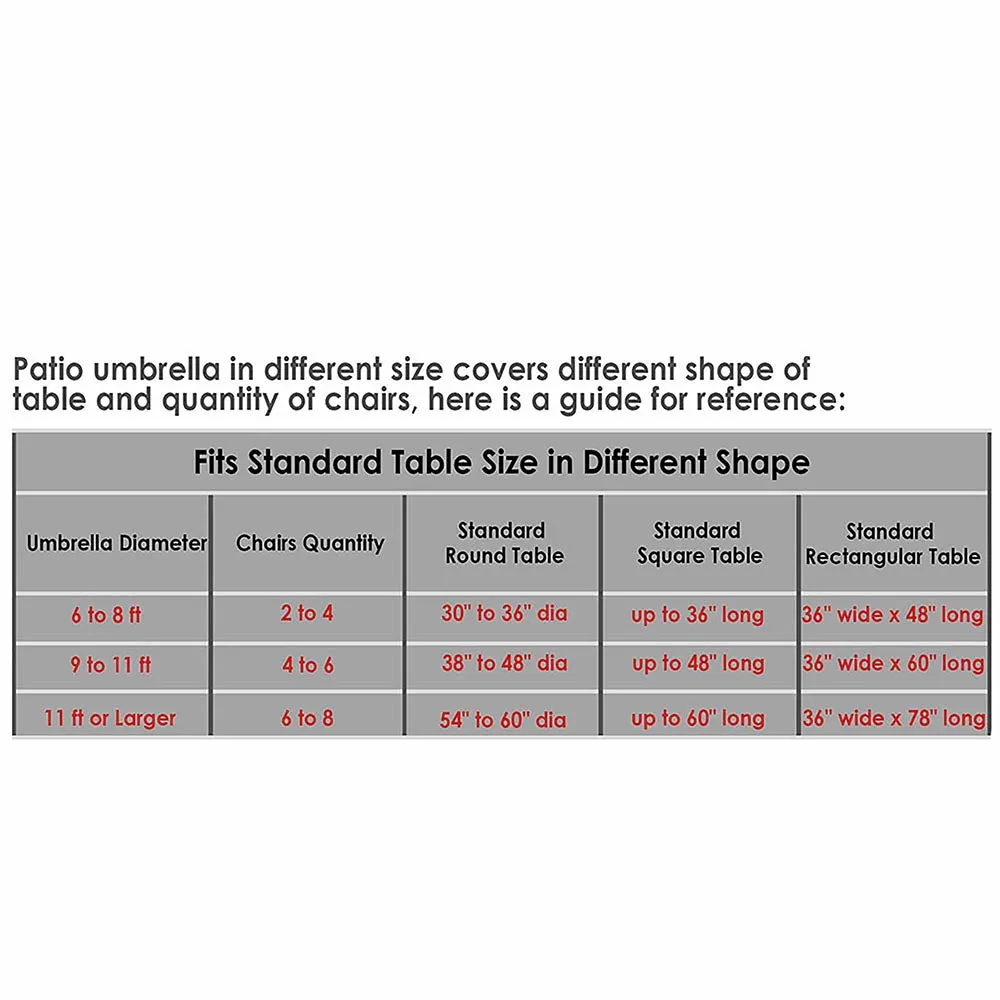 TheLAShop 8ft 6-Rib Patio Table Umbrella for Outdoor Market