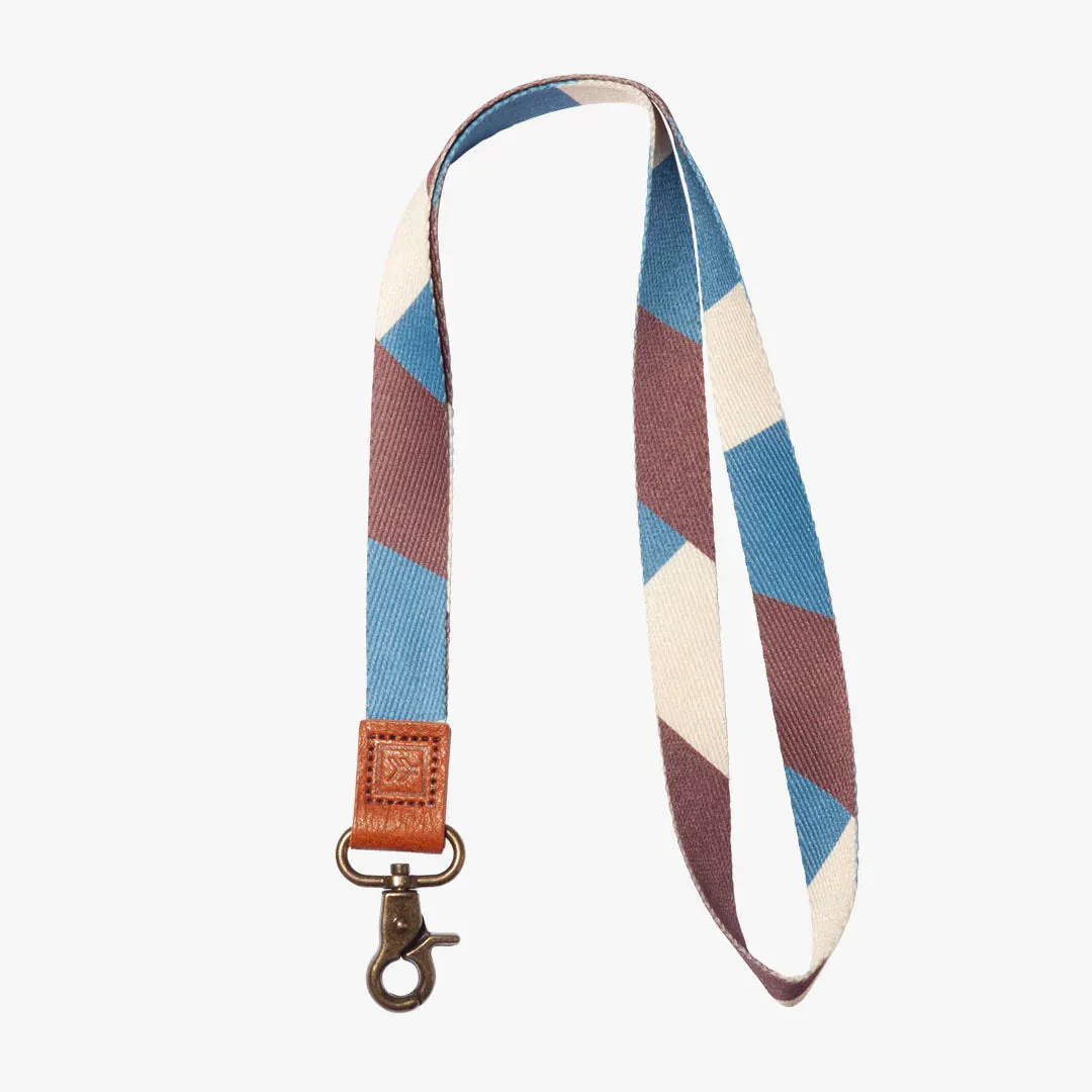 Thread Fine Line Blue Neck Lanyard