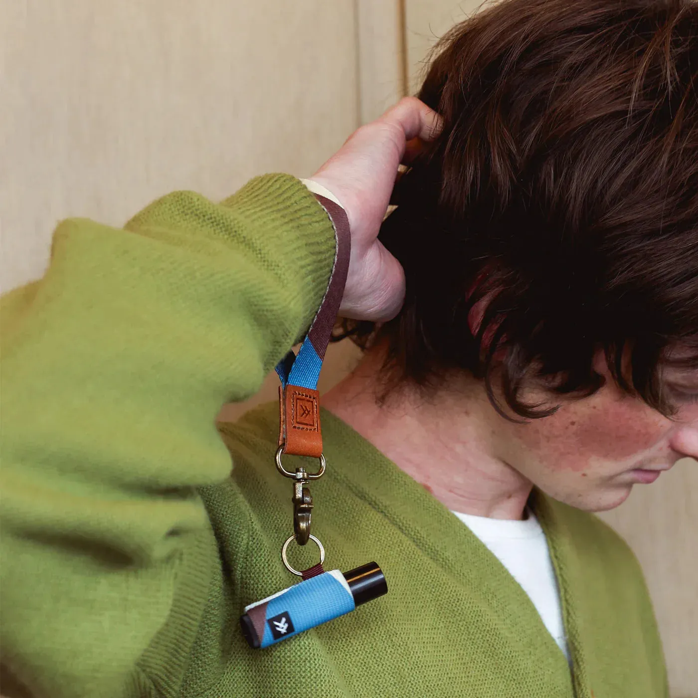 Thread Fine Line Blue Wrist Lanyard