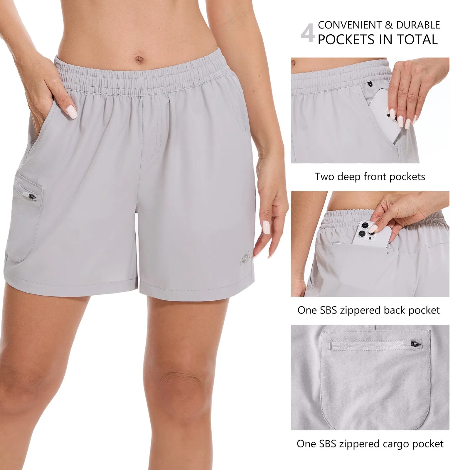 Women's 50  Quick Dry UPF 50  Cargo Shorts FP04W