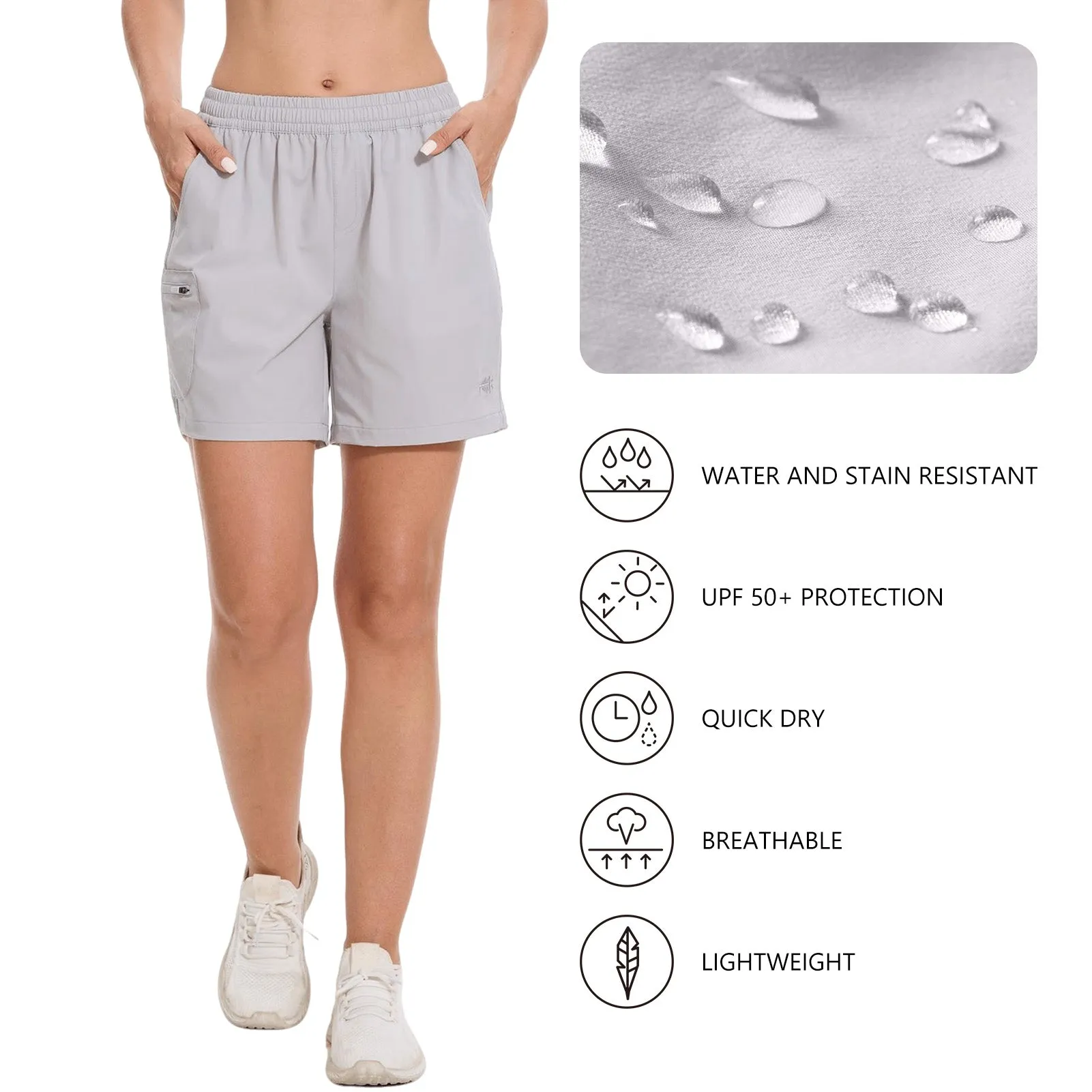 Women's 50  Quick Dry UPF 50  Cargo Shorts FP04W