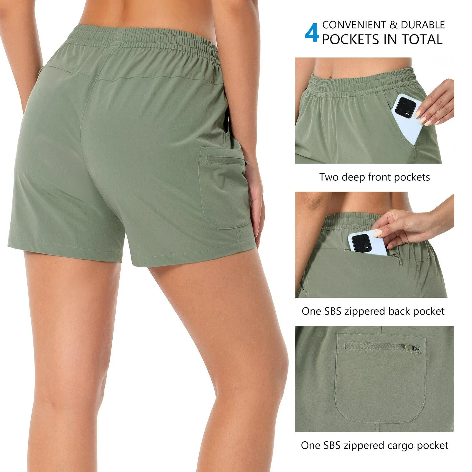 Women's 50  Quick Dry UPF 50  Cargo Shorts FP04W