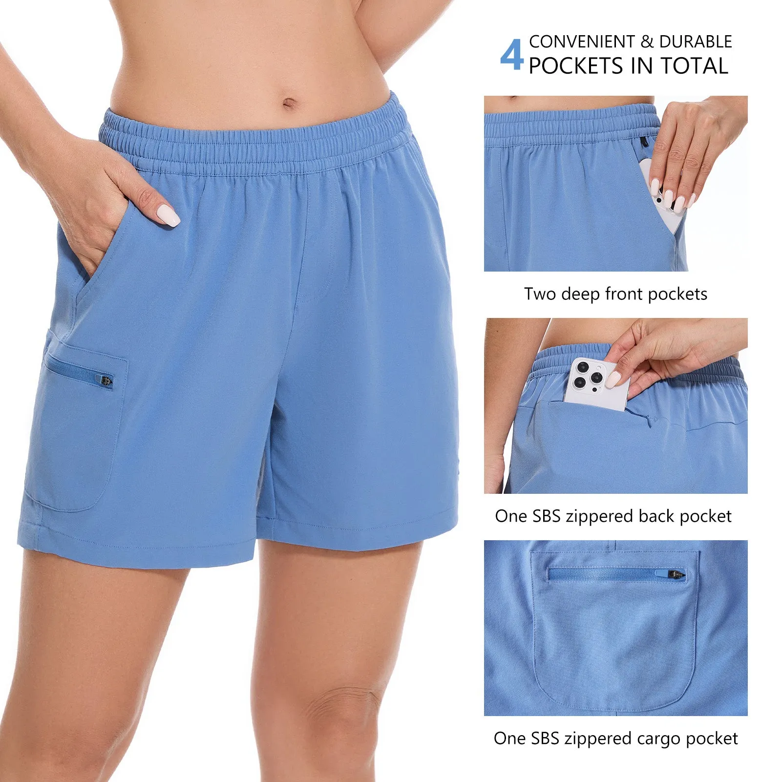 Women's 50  Quick Dry UPF 50  Cargo Shorts FP04W