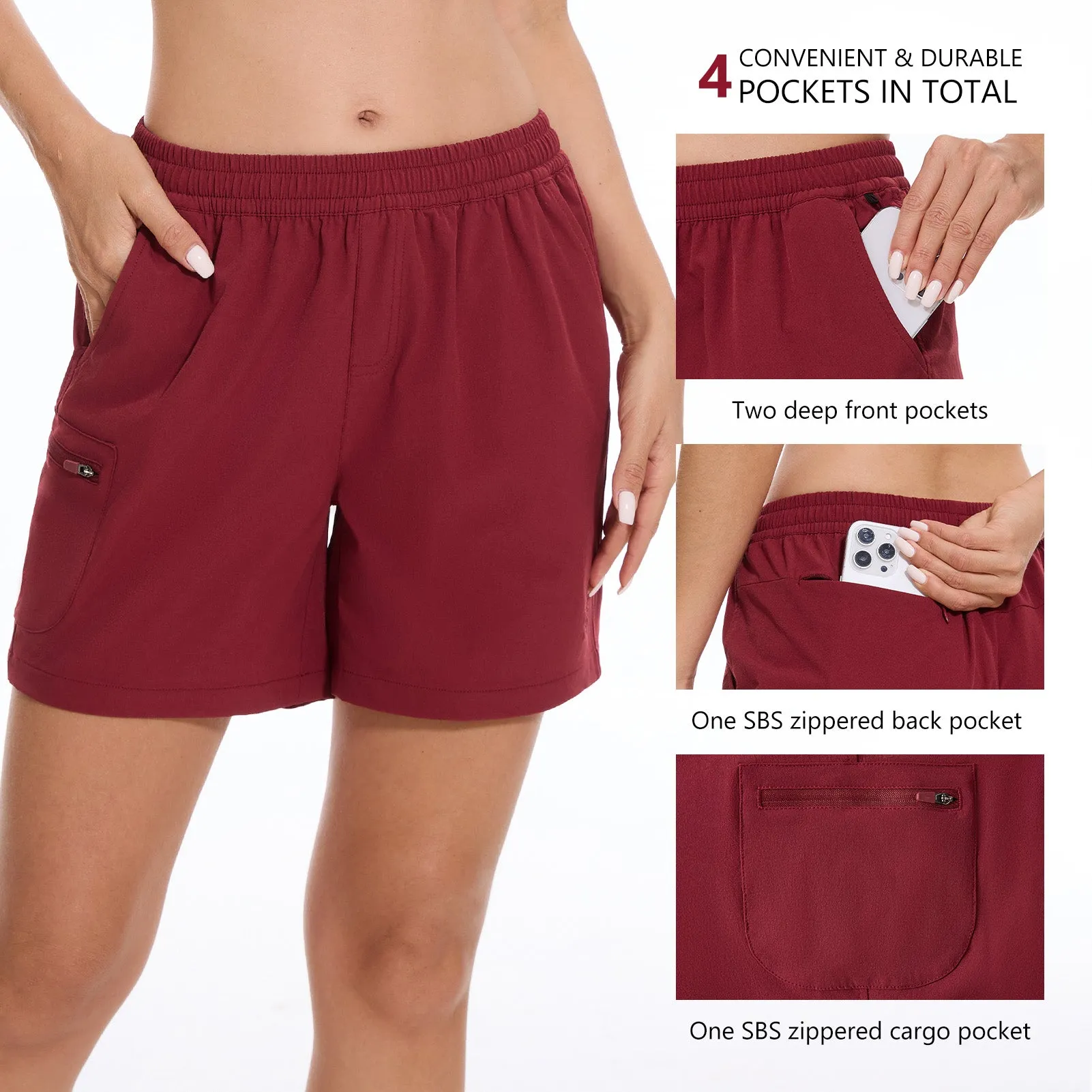 Women's 50  Quick Dry UPF 50  Cargo Shorts FP04W