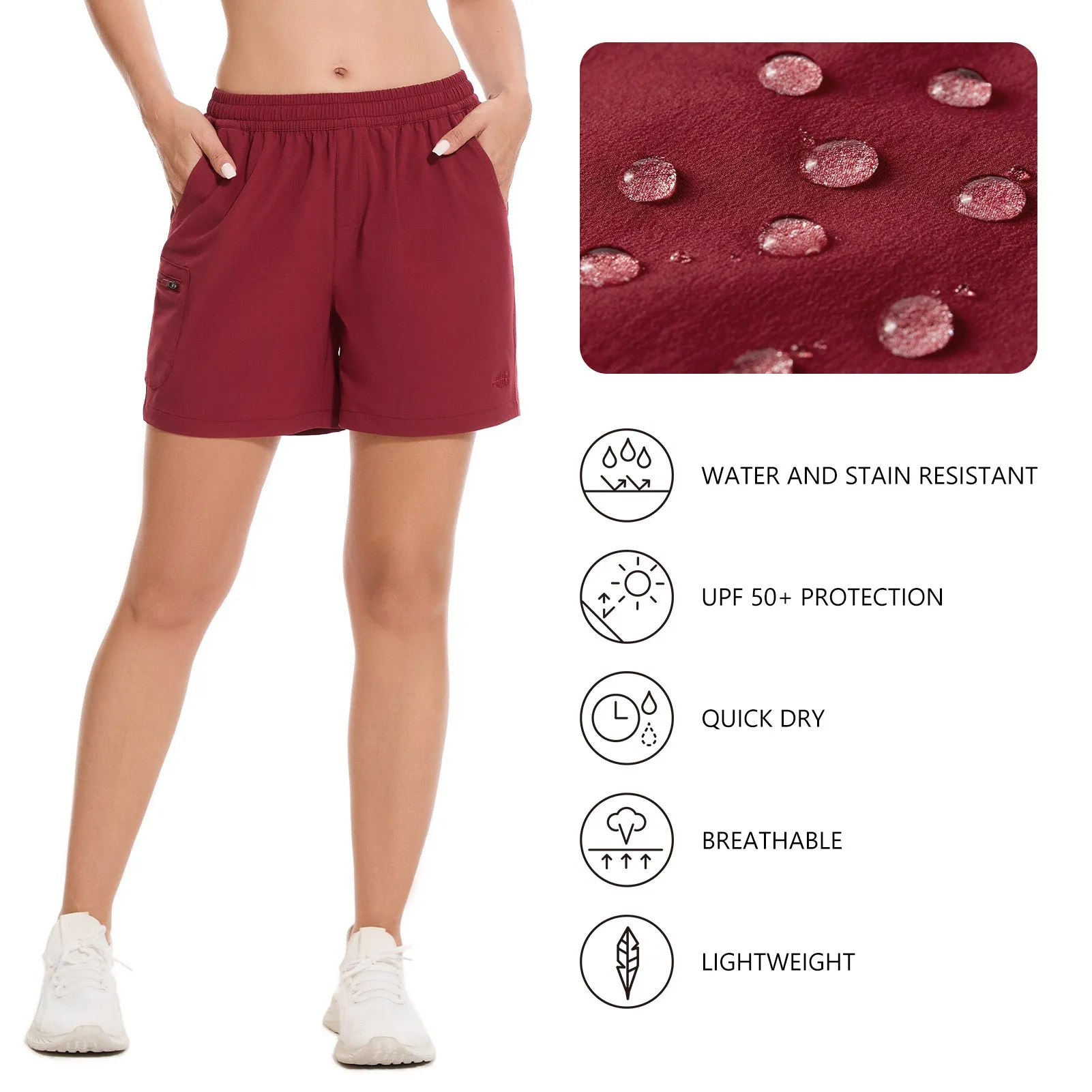 Women's 50  Quick Dry UPF 50  Cargo Shorts FP04W